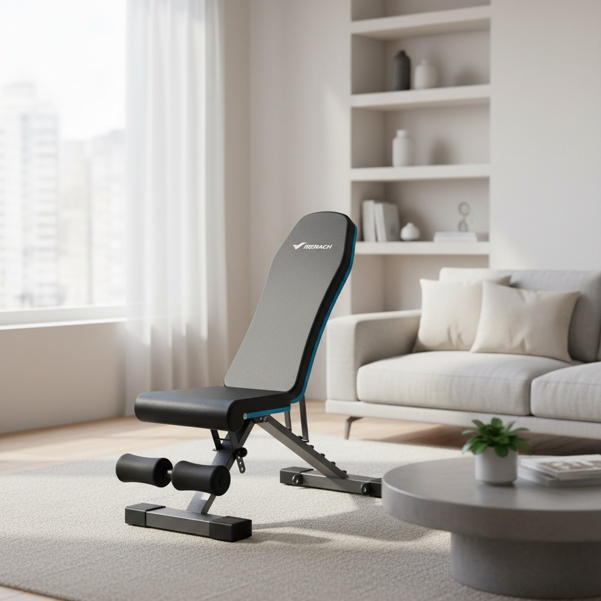 Home Gym Weight Bench - Banco de Musculação Ajustável e Dobrável