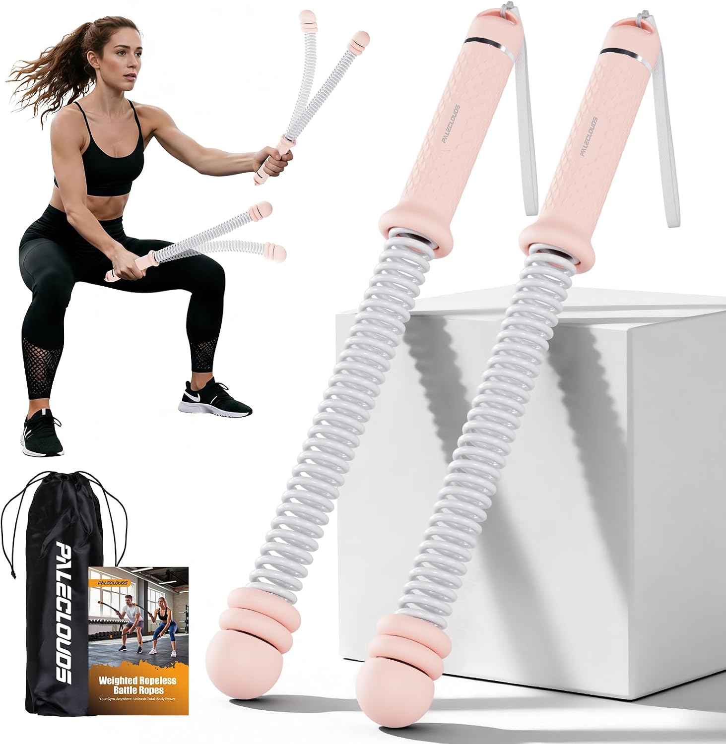 Home Gym Equipments - Corda de Batalha Portátil Sem Cordão,