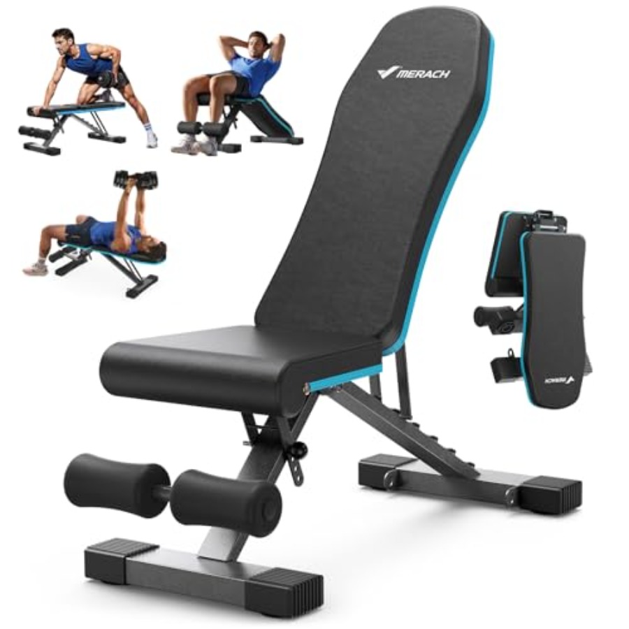 Home Gym Weight Bench - Banco de Peso Dobrável para Academia