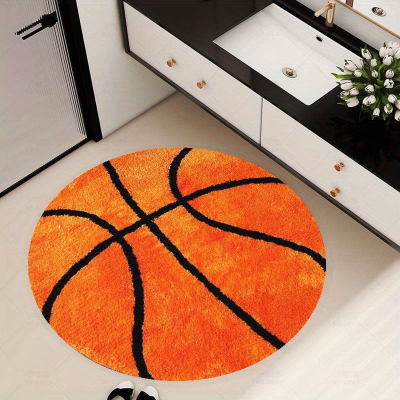 Home Gym Tunturi - Tapete Redondo com Estampa de Basquete,