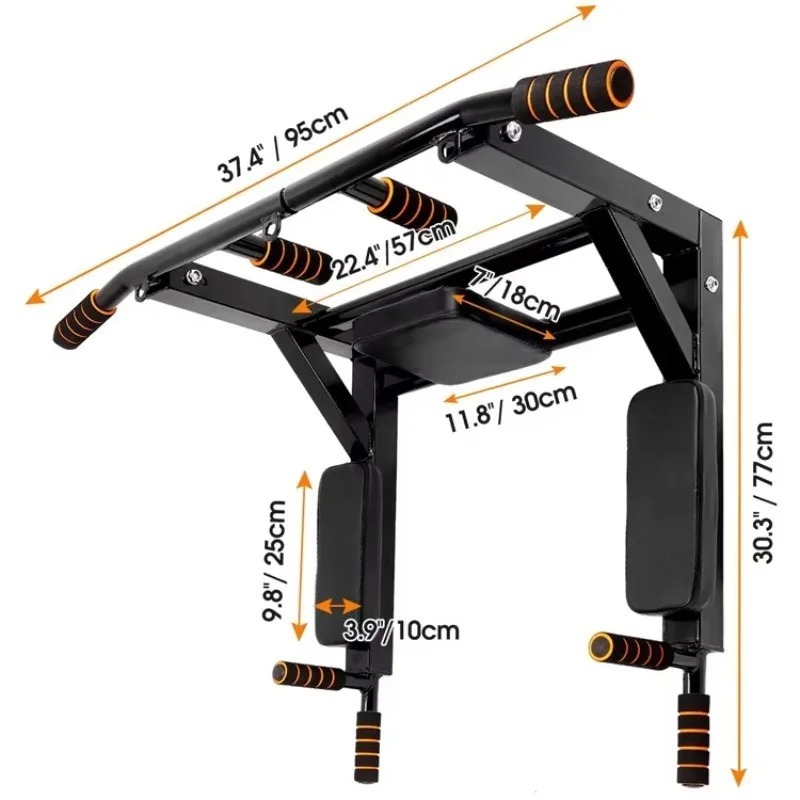 Home Gym Equipments - Barra de Exercícios Montada na Parede