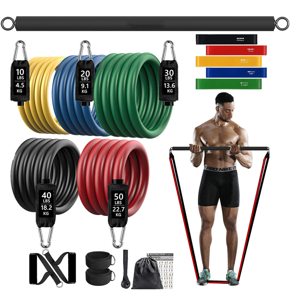 Home Gym Tunturi - 150lb fitness booty resistência elástico treino