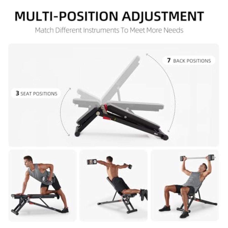 Banco de musculação ajustável  - Home Gym Weight Bench avaliação e preço