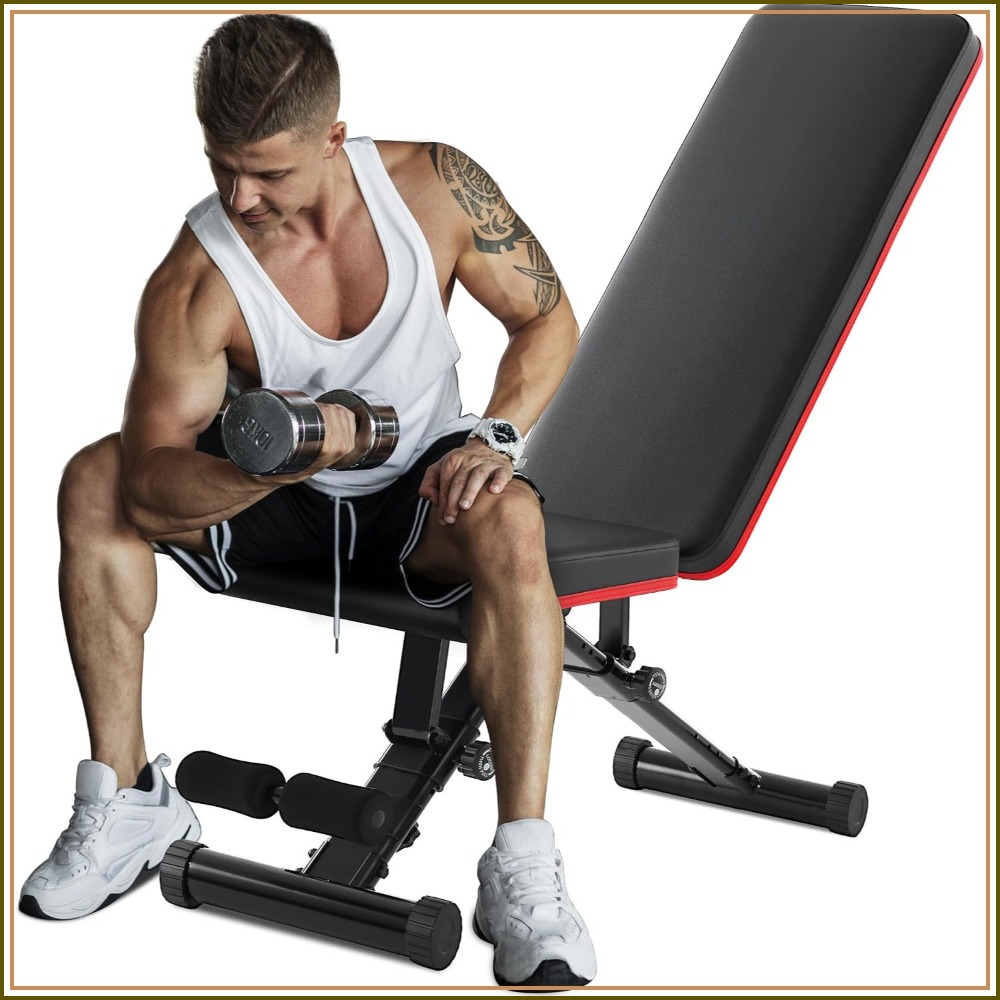 Banco de musculação ajustável  - Home Gym Weight Bench avaliação e preço