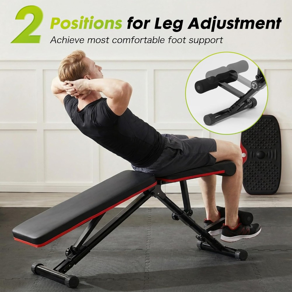 Banco de musculação ajustável  - Home Gym Weight Bench avaliação e preço