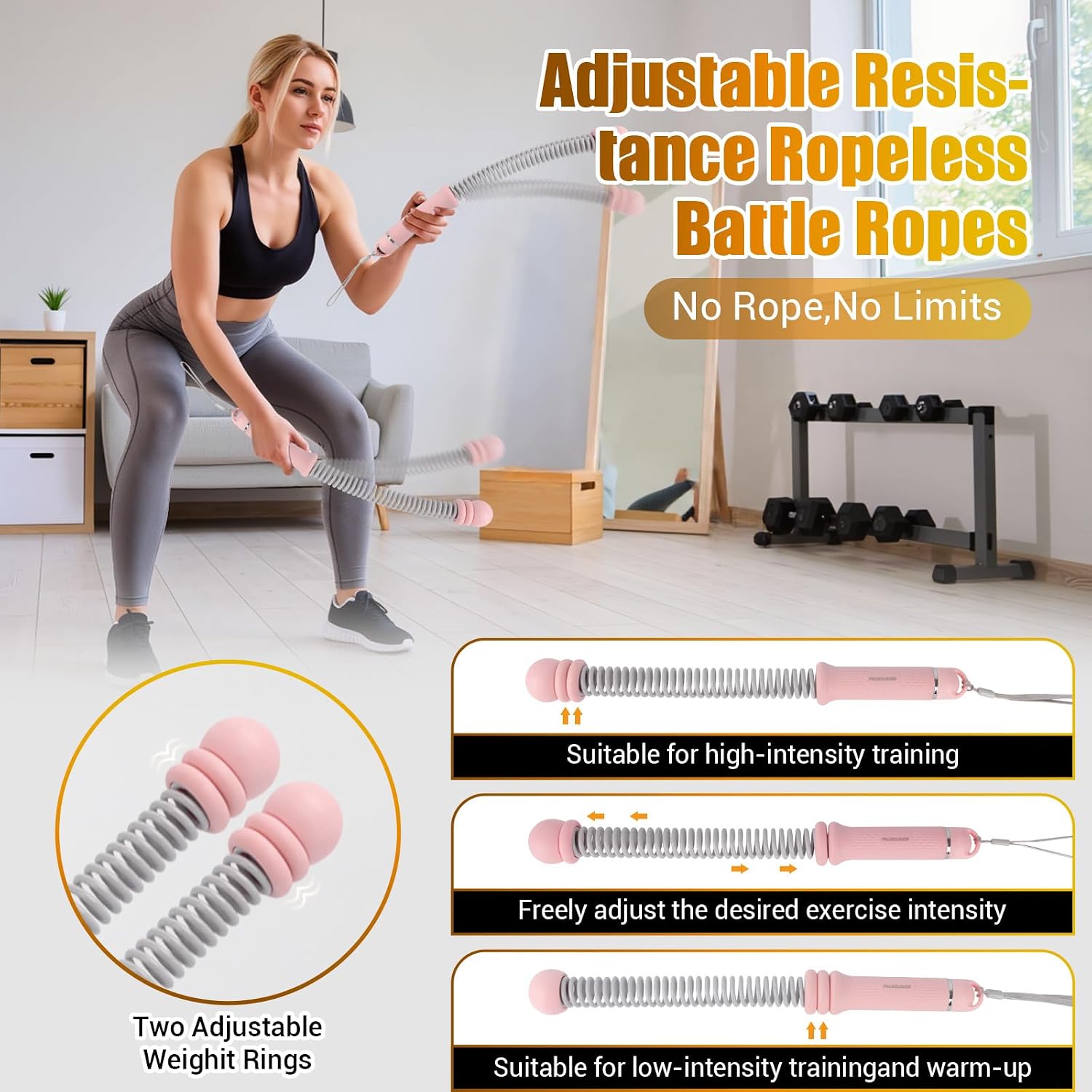 Corda de Batalha Portátil Sem  - Home Gym Equipments avaliação e preço