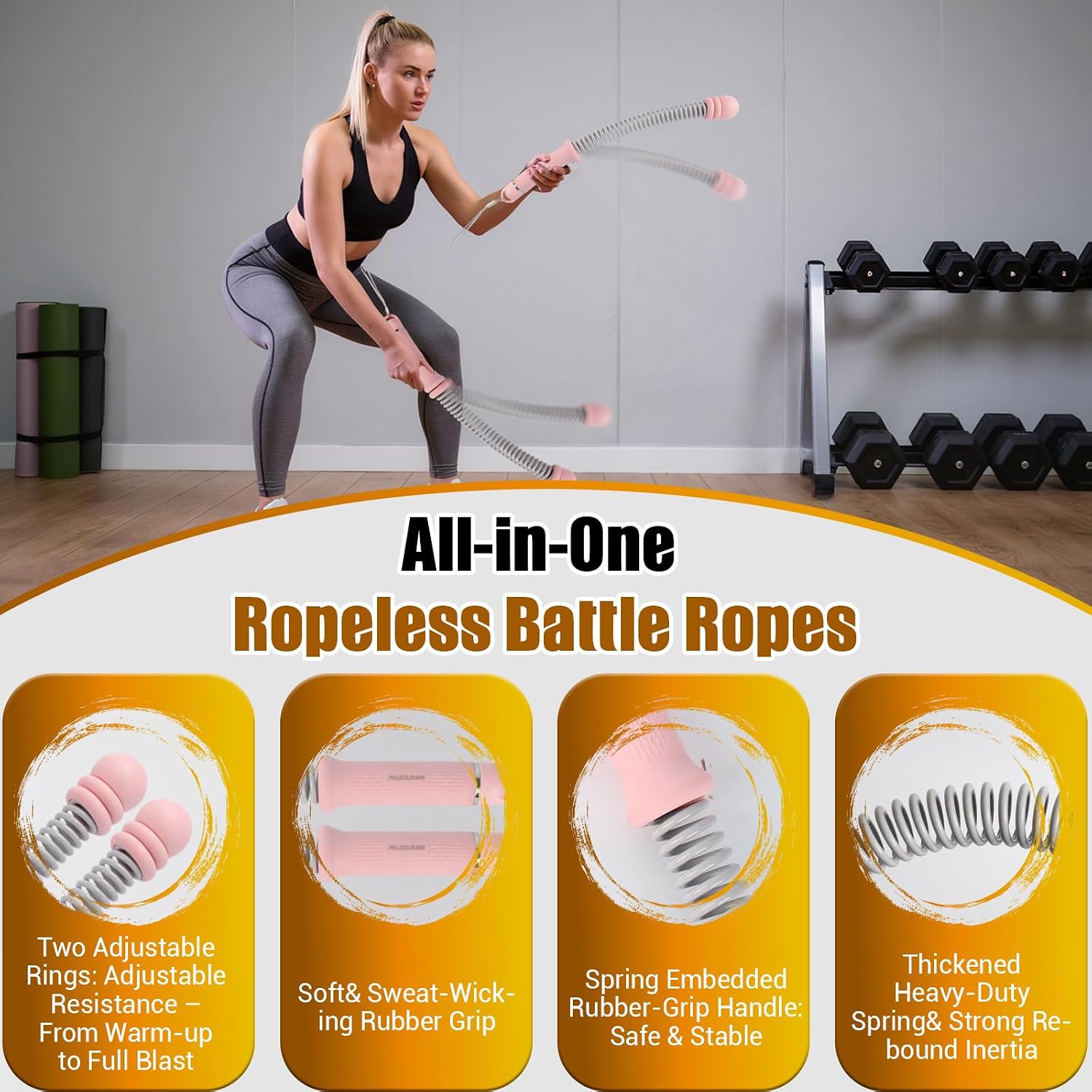 Corda de Batalha Portátil Sem  - Home Gym Equipments avaliação e preço