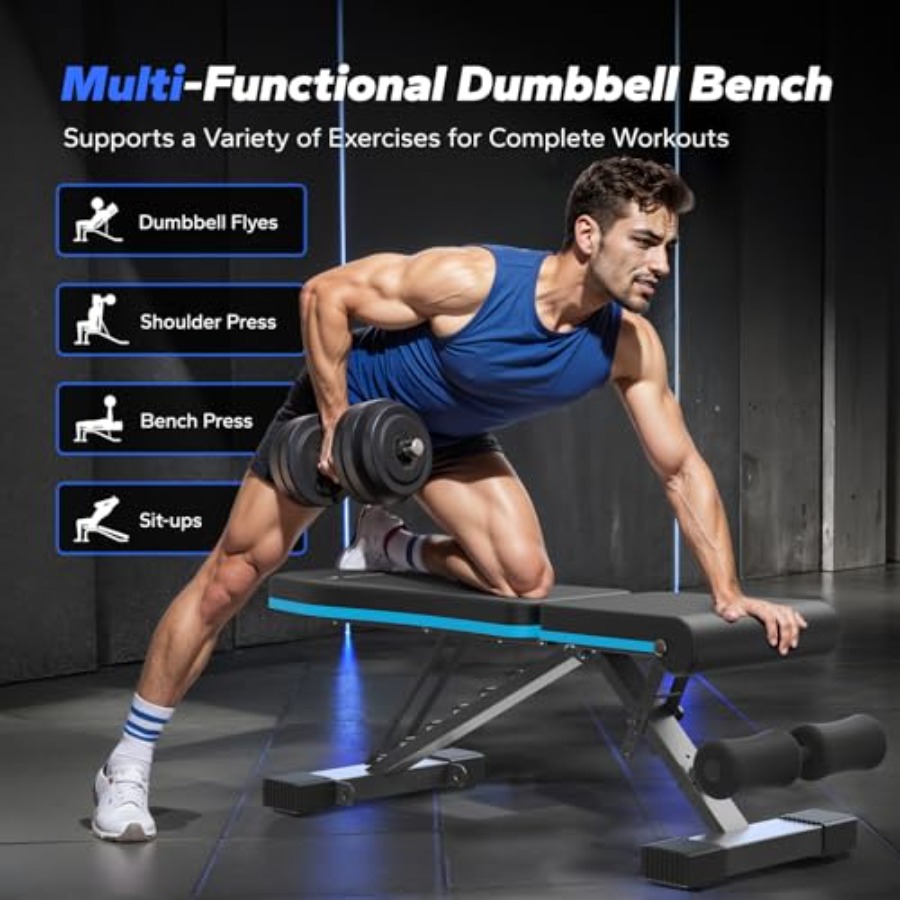 Banco de Peso Dobrável para Ac - Home Gym Weight Bench avaliação e preço