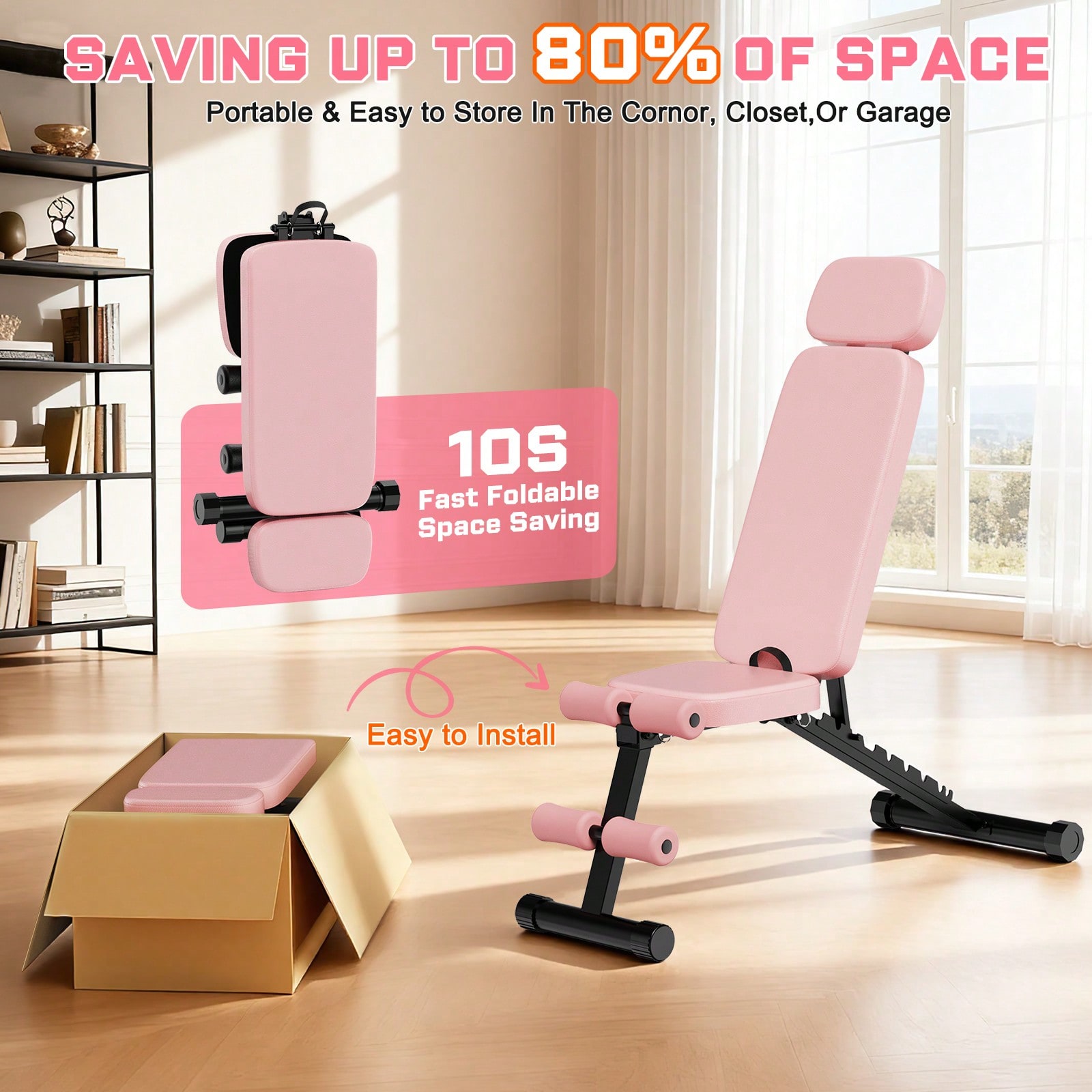 Banco de musculação ajustável  - Home Gym Weight Bench avaliação e preço
