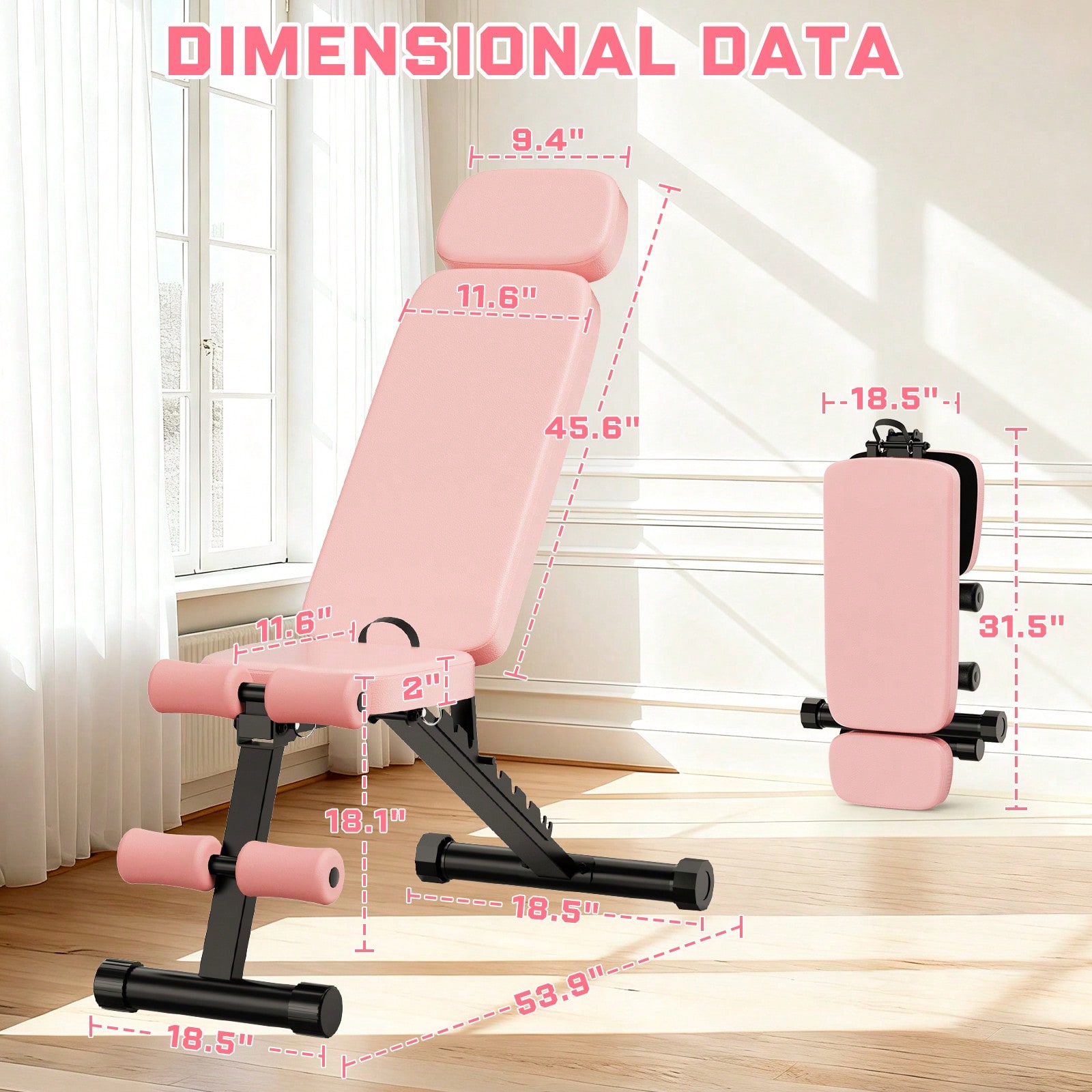 Banco de musculação ajustável  - Home Gym Weight Bench avaliação e preço
