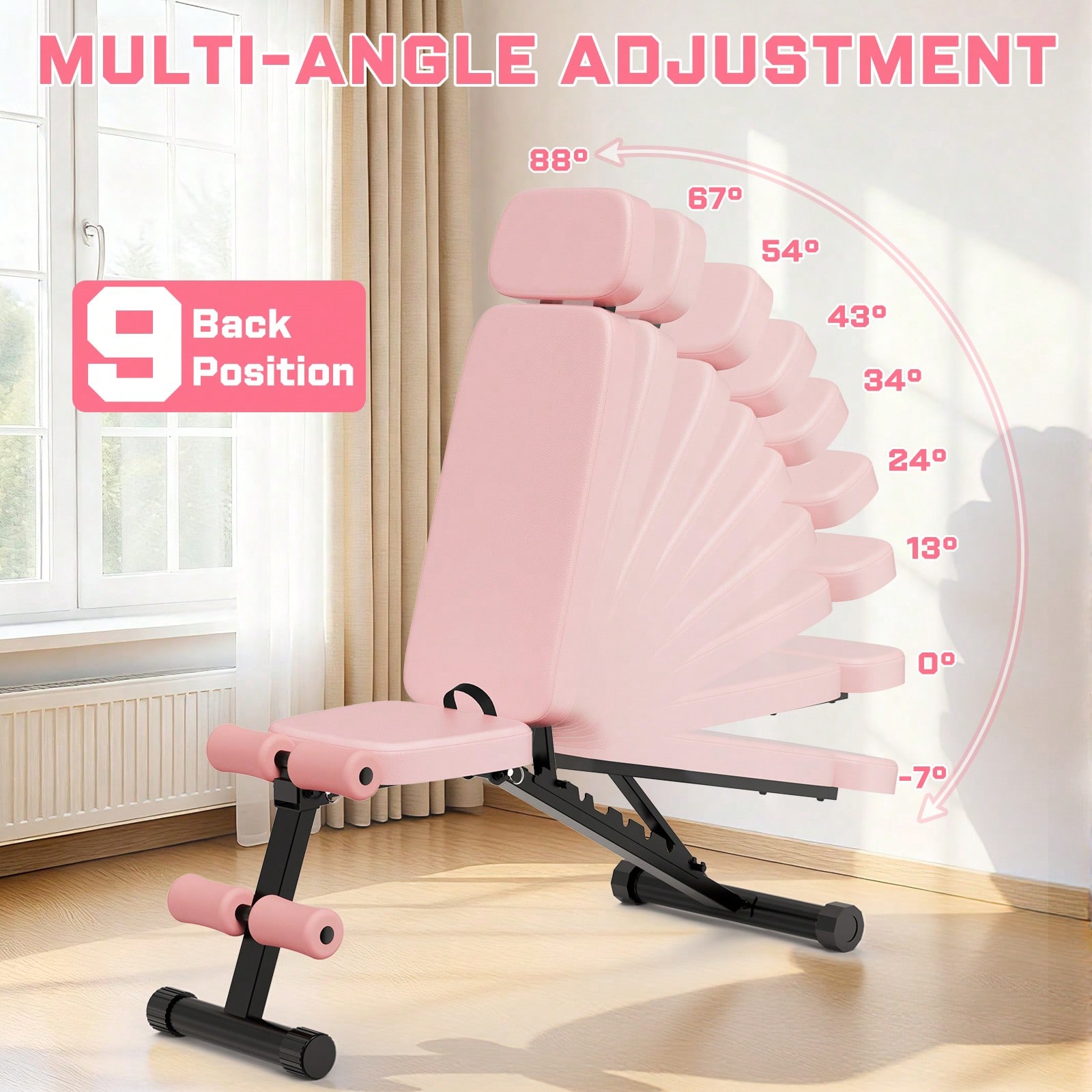 Banco de musculação ajustável  - Home Gym Weight Bench avaliação e preço