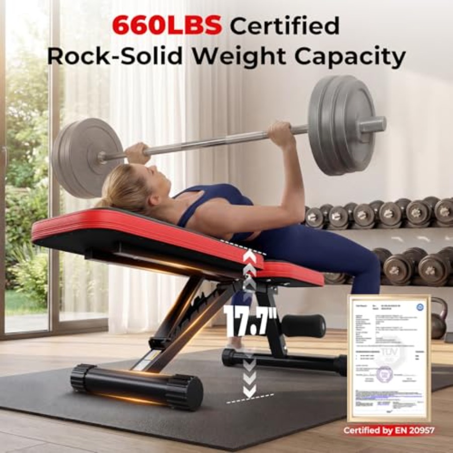Banco de musculação ajustável  - Home Gym Weight Bench avaliação e preço