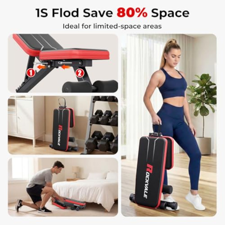 Banco de musculação ajustável  - Home Gym Weight Bench avaliação e preço